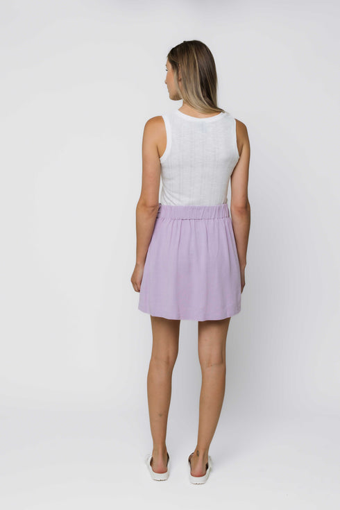 Winona-Tie Front Skirt